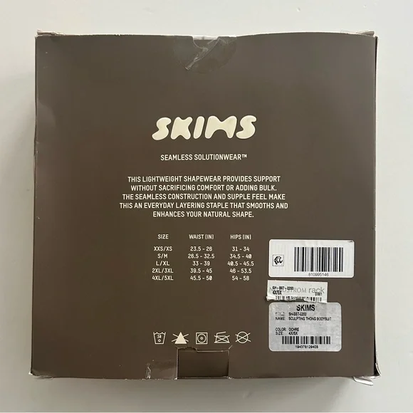 SKIMS Sculpting Thong Bodysuit in Ochre 4X/5X New in Box - Picture 8 of 8